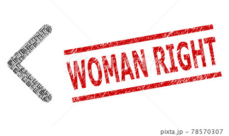 Direction Left Recursion Collage of Direction Left Items and Distress Woman Right Stamp Direction Left Recursion Collage of Direction Left Items and Distress Woman Right Stamp 78570307