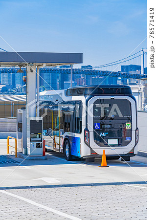 東京の都市風景 豊洲水素ステーション 78571419