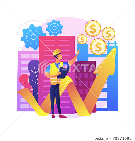 Building investment abstract concept vector illustration. Building investment abstract concept vector illustration. 78571699