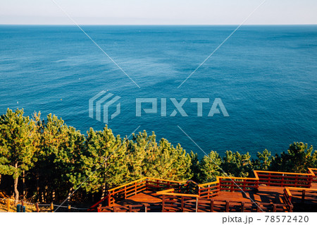 Sea view from Yeongdeok Sunrise Park in Yeongdeok, Korea 78572420