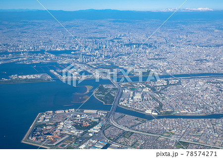 東京上空からの都市風景 東京上空からの都市風景 78574271