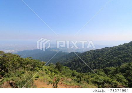 神奈川県の丹沢の大山の山頂からの眺め 78574994