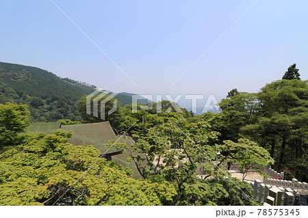 神奈川県の丹沢の大山の阿夫利神社からの眺め 78575345