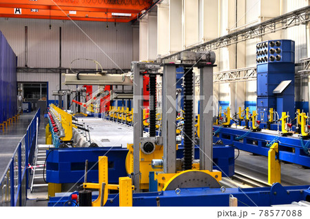 Robotic welding complex in the production workshop factory  78577088