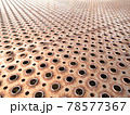 rusty perforated metal sheet floor 78577367