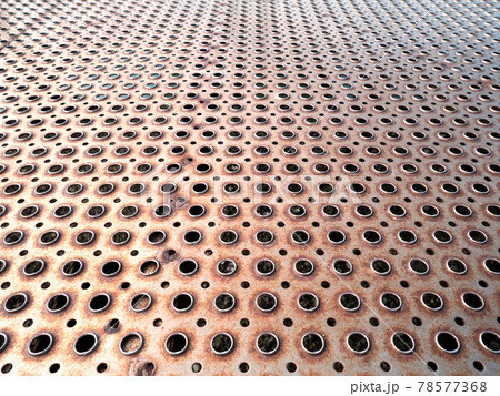 rusty perforated metal sheet floor rusty perforated metal sheet floor 78577368