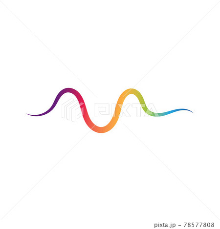 Sound waves logo line vector Sound waves logo line vector 78577808