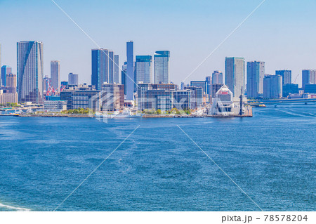 【東京の都市風景】レインボーブリッジからの東京都市眺望 78578204