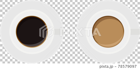 コーヒー・カフェラテ・ホットドリンクのベクターイラスト素材 78579097