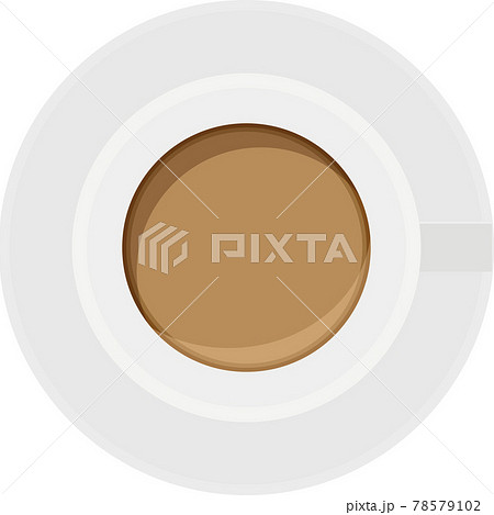 コーヒー・カフェラテ・ホットドリンクのベクターイラスト素材 78579102