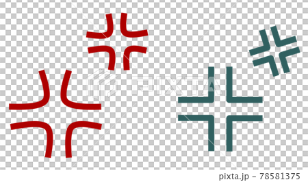 怒りを示すマークの種類イラスト 78581375