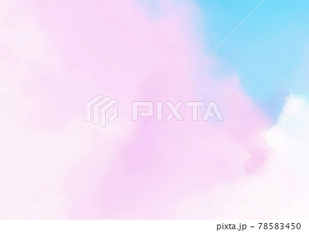 幻想的な夢かわいいピンクと水色のグラデーションのテクスチャ背景のイラスト素材