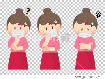 一個有問題的女孩。 3套帶口罩 一個有問題的女孩。 3套帶口罩 78585743