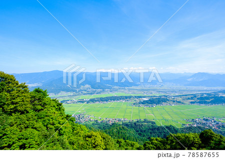 飯山市・平丸峠の風景(夏) 飯山市・平丸峠の風景(夏) 78587655