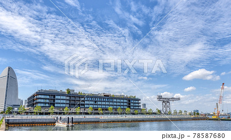 横浜みなとみらいの都市風景 横浜ハンマーヘッド 横浜みなとみらいの都市風景 横浜ハンマーヘッド 78587680