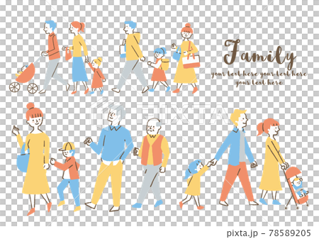 Family going out_set Family going out_set 78589205