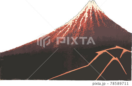 富嶽三十六景_山下白雨 富嶽三十六景_山下白雨 78589711