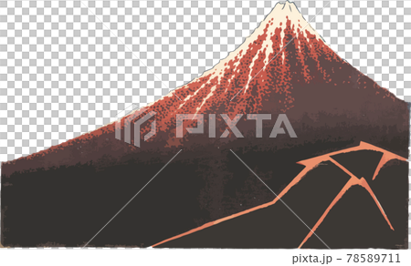 富嶽三十六景_山下白雨 富嶽三十六景_山下白雨 78589711