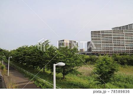 研究学園駅前公園の近郊風景（茨城県つくば市） 78589836