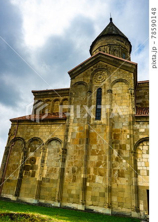 Famous travel landmark of Samtavisi cathedral Famous travel landmark of Samtavisi cathedral 78590148