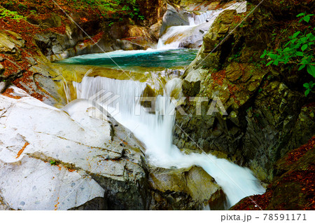 心や体をリラックスさせてくれるマイナスイオンいっぱいの西沢渓谷 78591171