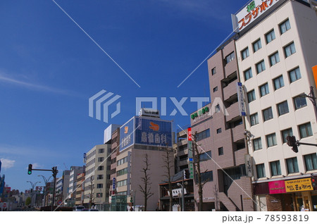 福井駅前中央大通りの町並み 78593819