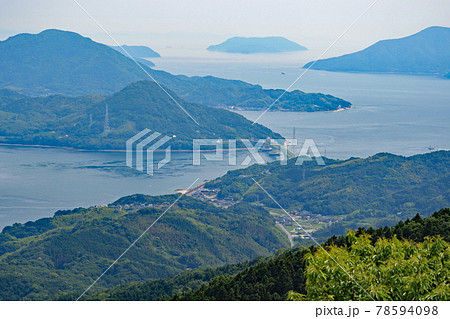 銭壺山から見た大島大橋 銭壺山から見た大島大橋 78594098