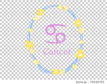 Wreath 12 constellation icon Cancer Wreath 12 constellation icon Cancer 78594765