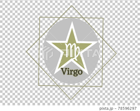 Pentagram 12 constellation Virgo icon Pentagram 12 constellation Virgo icon 78596297