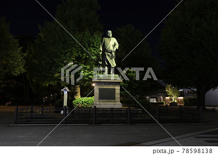 上野恩賜公園 夜の西郷隆盛像 上野恩賜公園 夜の西郷隆盛像 78598138