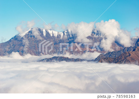 Clouds above the mountains at autumn time. Clouds above the mountains at autumn time. 78598163