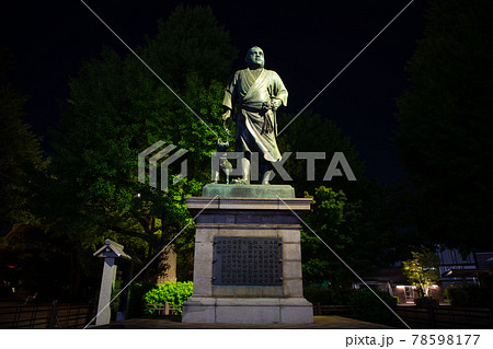 上野恩賜公園 夜の西郷隆盛像 上野恩賜公園 夜の西郷隆盛像 78598177