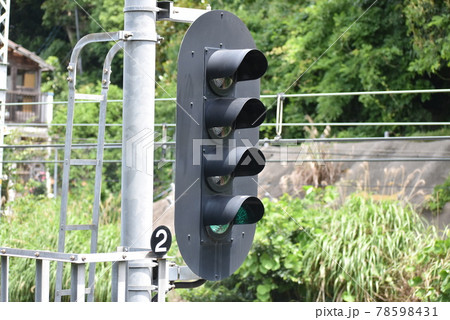 鉄道信号機　（閉そく信号機　4灯式） 78598431