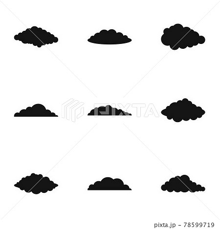 Swarm icons set, simple style Swarm icons set, simple style 78599719