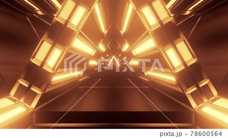 3d illustration of 4K UHD futuristic tunnel 3d illustration of 4K UHD futuristic tunnel 78600564