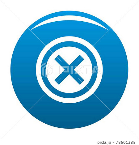 Not icon blue vector 78601238