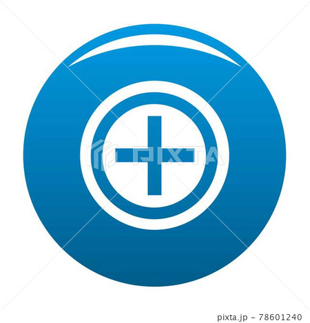 Plus icon blue vector Plus icon blue vector 78601240