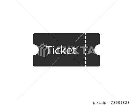Ecommerce, ticket icon. Vector illustration, flat design. 78601323