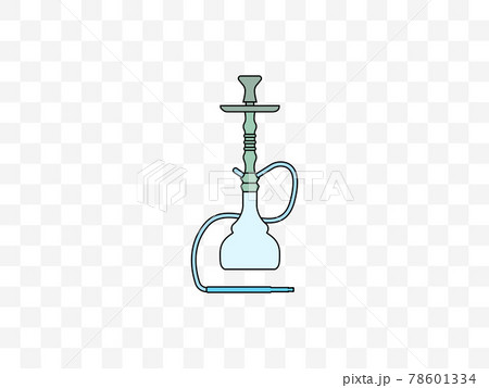 Hookah, smoking, tobacco icon. Vector illustration, flat design. 78601334