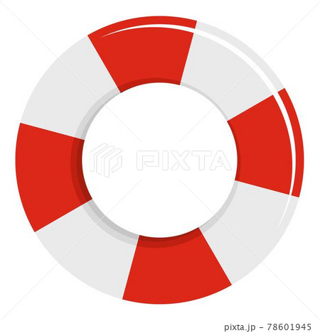 Lifebuoy icon, flat style Lifebuoy icon, flat style 78601945