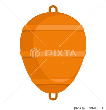 Bobber icon, flat style Bobber icon, flat style 78601961