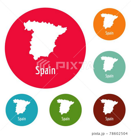 Spain map in black vector simple Spain map in black vector simple 78602504