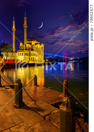 Ortakoy Mosque and Bosphorus 78602877