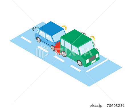 停車する車に追突する車 停車する車に追突する車 78603231