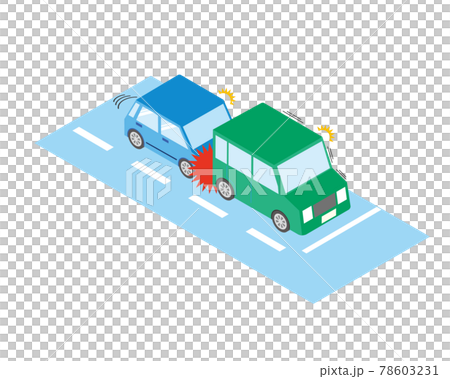 停車する車に追突する車 停車する車に追突する車 78603231