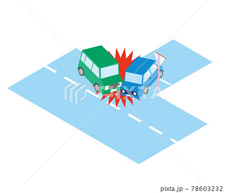 一時不停止による衝突事故 78603232