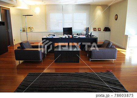 Modern office furniture, boss room, manager table and chairs Modern office furniture, boss room, manager table and chairs 78603875