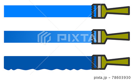 刷毛でペンキを塗るイラスト画像 刷毛でペンキを塗るイラスト画像 78603930