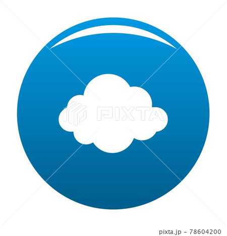 Autumn cloud icon blue vector 78604200
