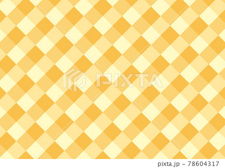 チェックパターンオレンジ色 78604317